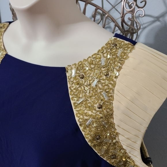 NWT Little Mistress London Beaded Sequin Mini Dress Size 18 - Picture 2 of 9